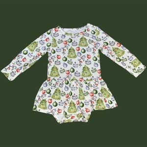 Lev baby Christmas twirl dress